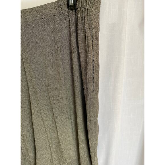 Dressbarn Woman Dress pants sz 18 Houndstooth lightweight black & taupe zip up - Picture 10 of 14